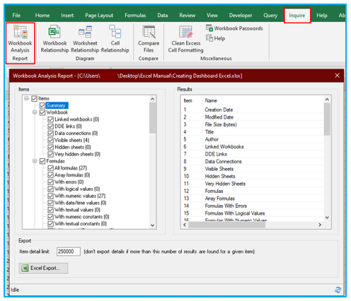 Create Dashboard in Excel