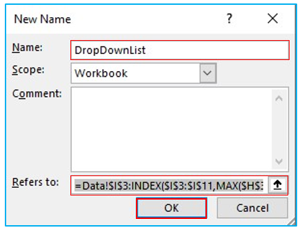 Create Searchable Drop-Down List