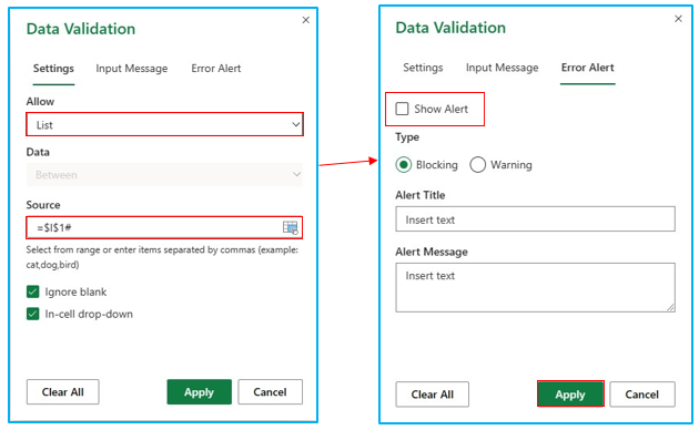 Create Searchable Drop-Down List