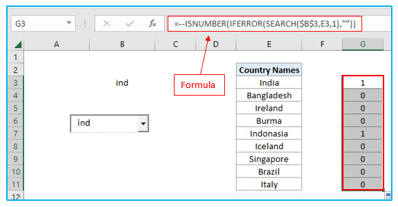 Searchable Drop Down List in Excel