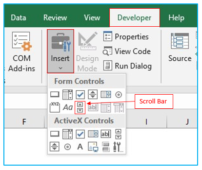 Create and Use Scroll Bar 