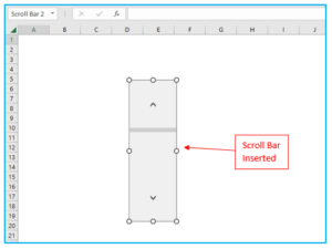 How to Create Scroll Bar in Excel.