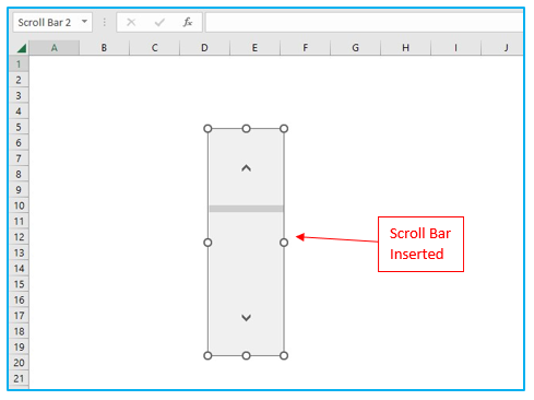 Create and Use Scroll Bar in Excel