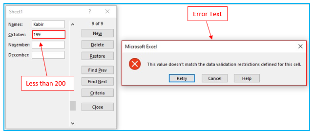 Create Data Entry Form in Excel