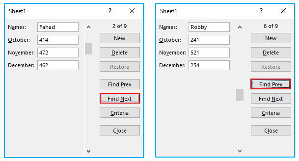 Create data entry