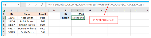 Excel IFERROR Function