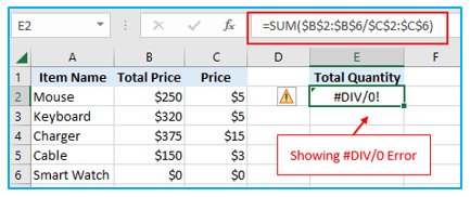 Excel IFERROR Function