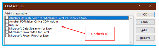 Excel worksheet won't open