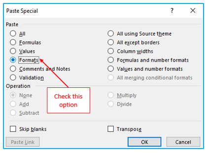 Format Painter in Excel