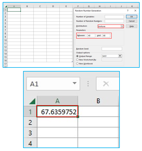 Generate Random Number in Excel