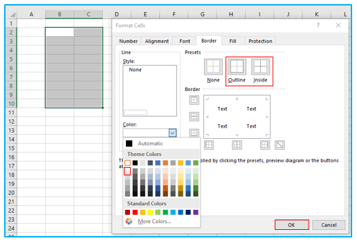 Hide , Change, and Print Gridlines