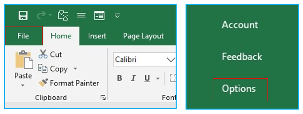 Gridlines in Excel