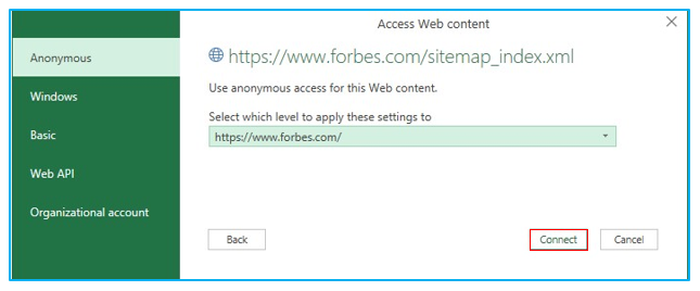 Import/Convert XML files to Excel