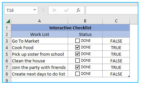 Insert checkbox in Excel for interactive Checklist, To Do list and Report