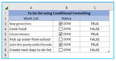 Insert checkbox in Excel for interactive Checklist, To Do list and Report