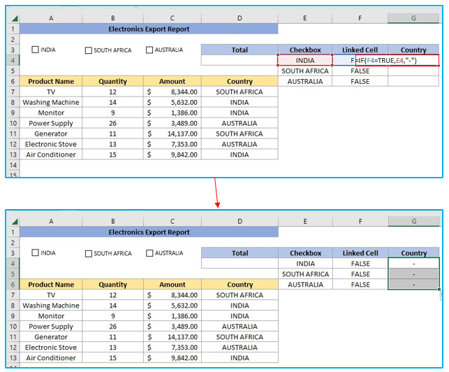 Insert checkbox in Excel for interactive Checklist, To Do list and Report