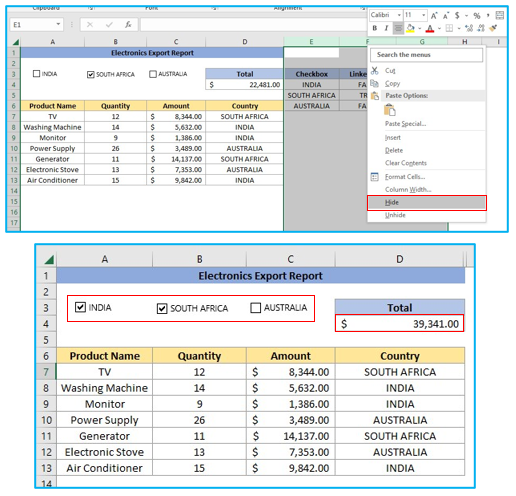 Insert checkbox in Excel for interactive Checklist, To Do list and Report