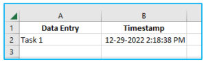 How to Insert Data and Timestamps in Excel? - Resource