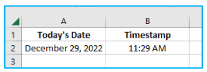 How to Insert Data and Timestamps in Excel? - Resource
