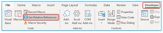 Record Macro in Excel