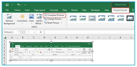 Reduce Excel file size