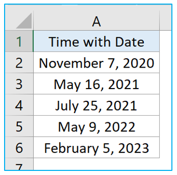 Remove the time from a date