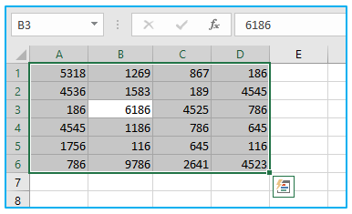 Select Multiple Cells and Non-adjacent Cells