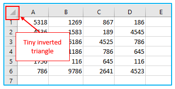 Select Multiple Cells and Non-adjacent Cells