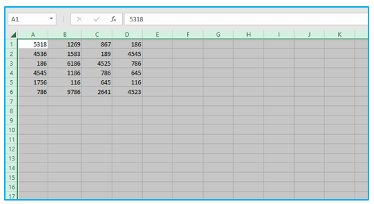 Select Multiple Cells and Non-adjacent Cells