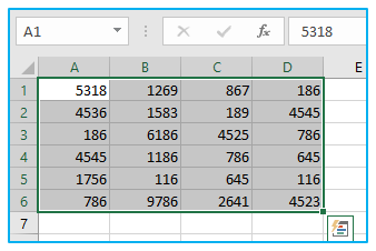 Select Multiple Cells and Non-adjacent Cells