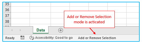 Select Multiple Cells and Non-adjacent Cells