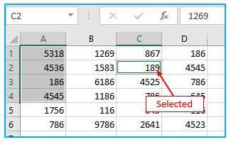 Select Multiple Cells and Non-adjacent Cells