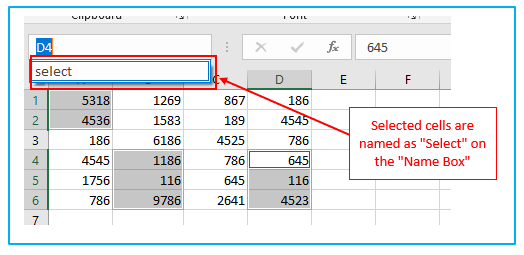 Select Multiple Cells and Non-adjacent Cells