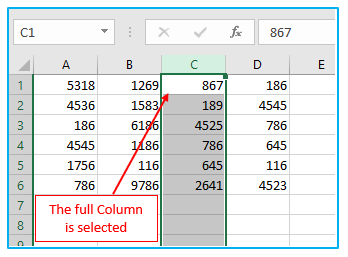 Select Multiple Cells and Non-adjacent Cells