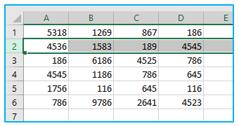 Select Multiple Cells and Non-adjacent Cells