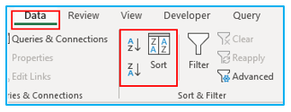 Sort in Excel by row, column names, and in custom order