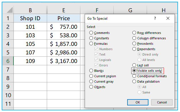 Unhide Columns