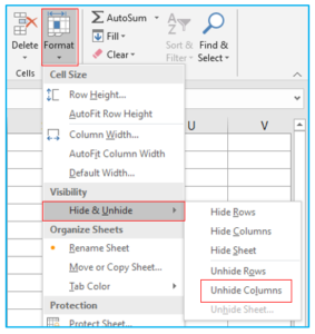 How to Unhide Columns in Excel? - Resource
