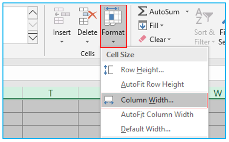 Unhide Columns