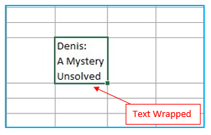 Wrap Text