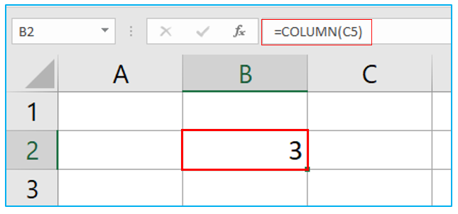 COLUMN Function in Excel