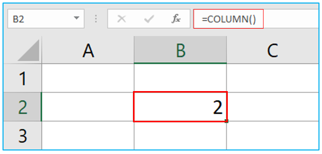 COLUMN Function in Excel