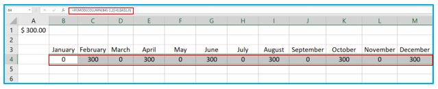 COLUMN Function in Excel