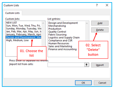 Create a custom list