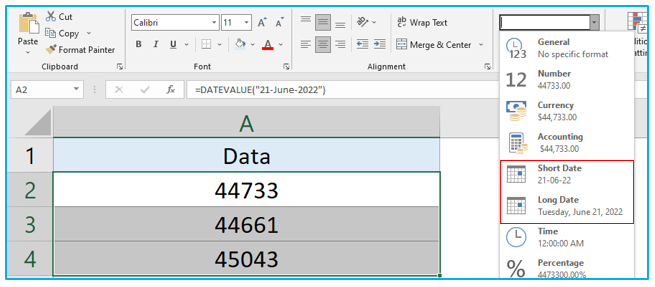 DATEVALUE Function