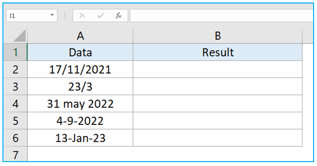 DATEVALUE Function in Excel