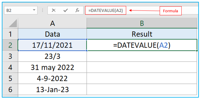 DATEVALUE Function