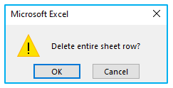 Delete rows based on cell value