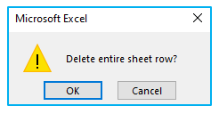 Delete rows based on cell value