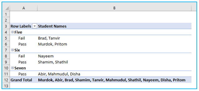 Display text in Pivot Table value area